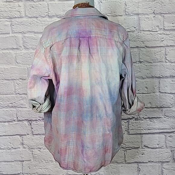 Reworked/upcycled flannel shirt - Picture 4 of 9